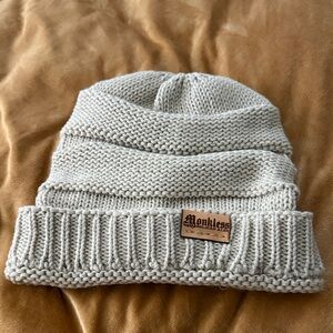 Cream monkless Beanie